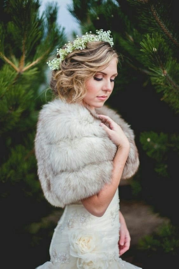Vintage Furs Wedding Fur Coats, White Fur Coat For Wedding Dress