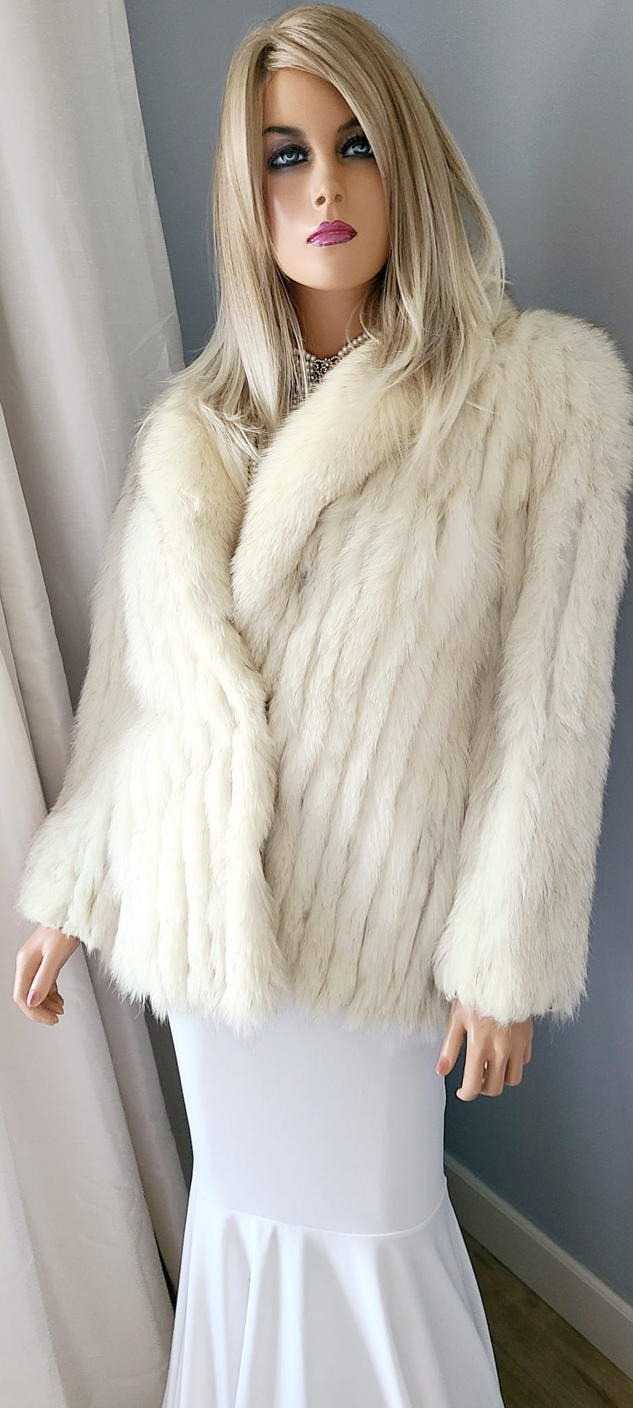 Luxury Vintage FOX Fur Jacket, REAL Fur Coat, Ski Resort Wear, ARCTIC Fox  Fur Stroller, Dream Wedding, Winter Bridal Fur, Retro Hollywood Glamour  Fur, Deco Gatsby Party